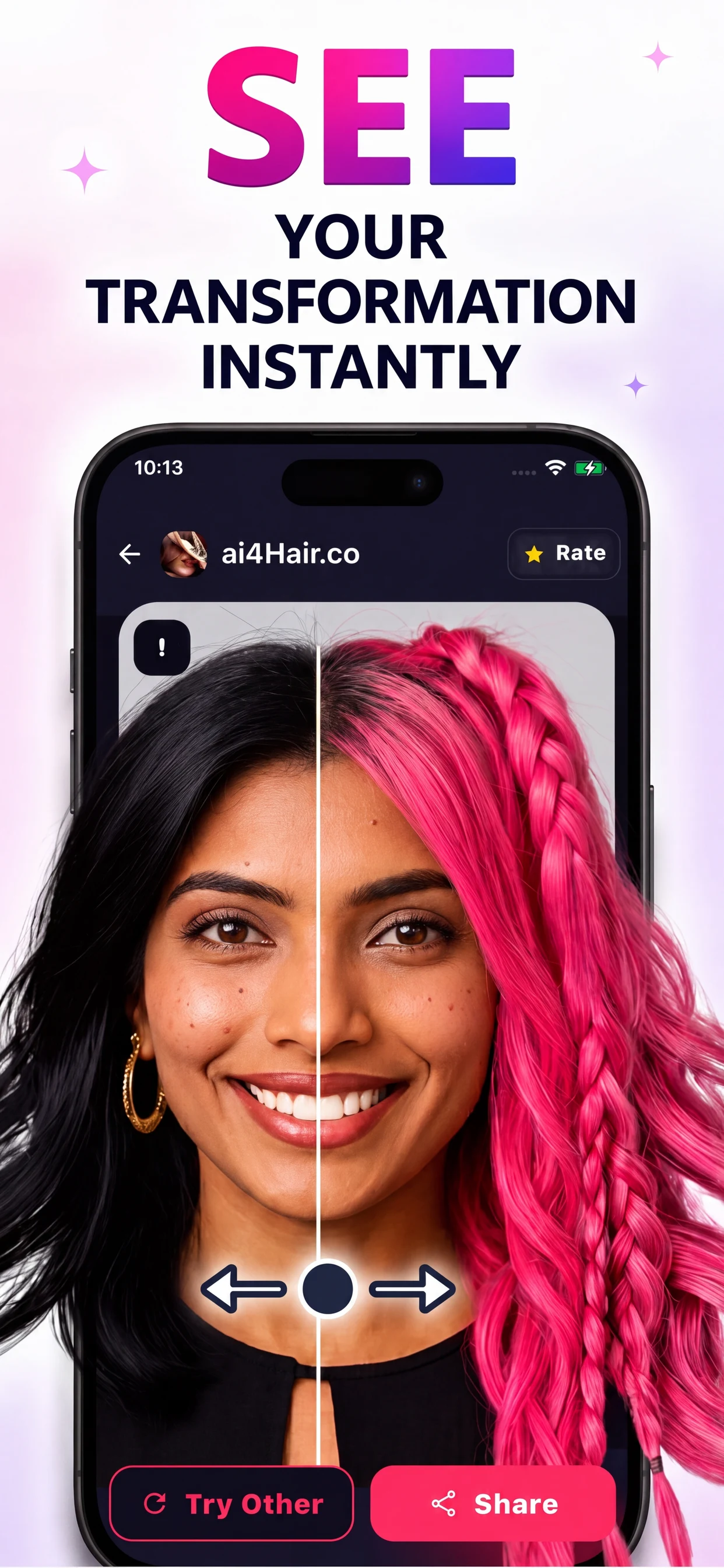 Try Hairstyles-AI Change Color screenshot
