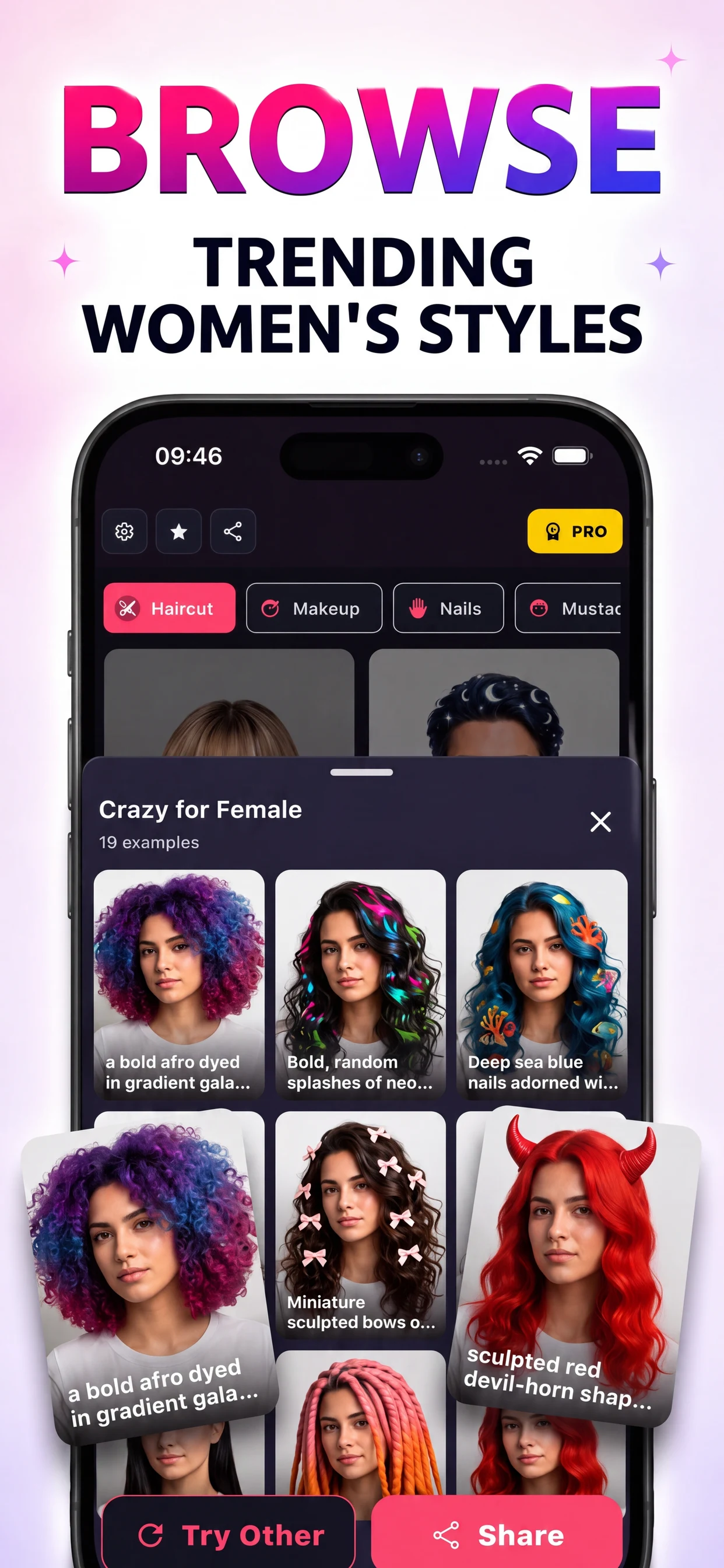 Try Hairstyles-AI Change Color screenshot